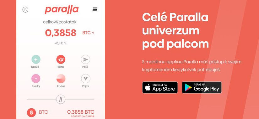 S novou appkou Paralla si kúpite bitcoin na každej pošte